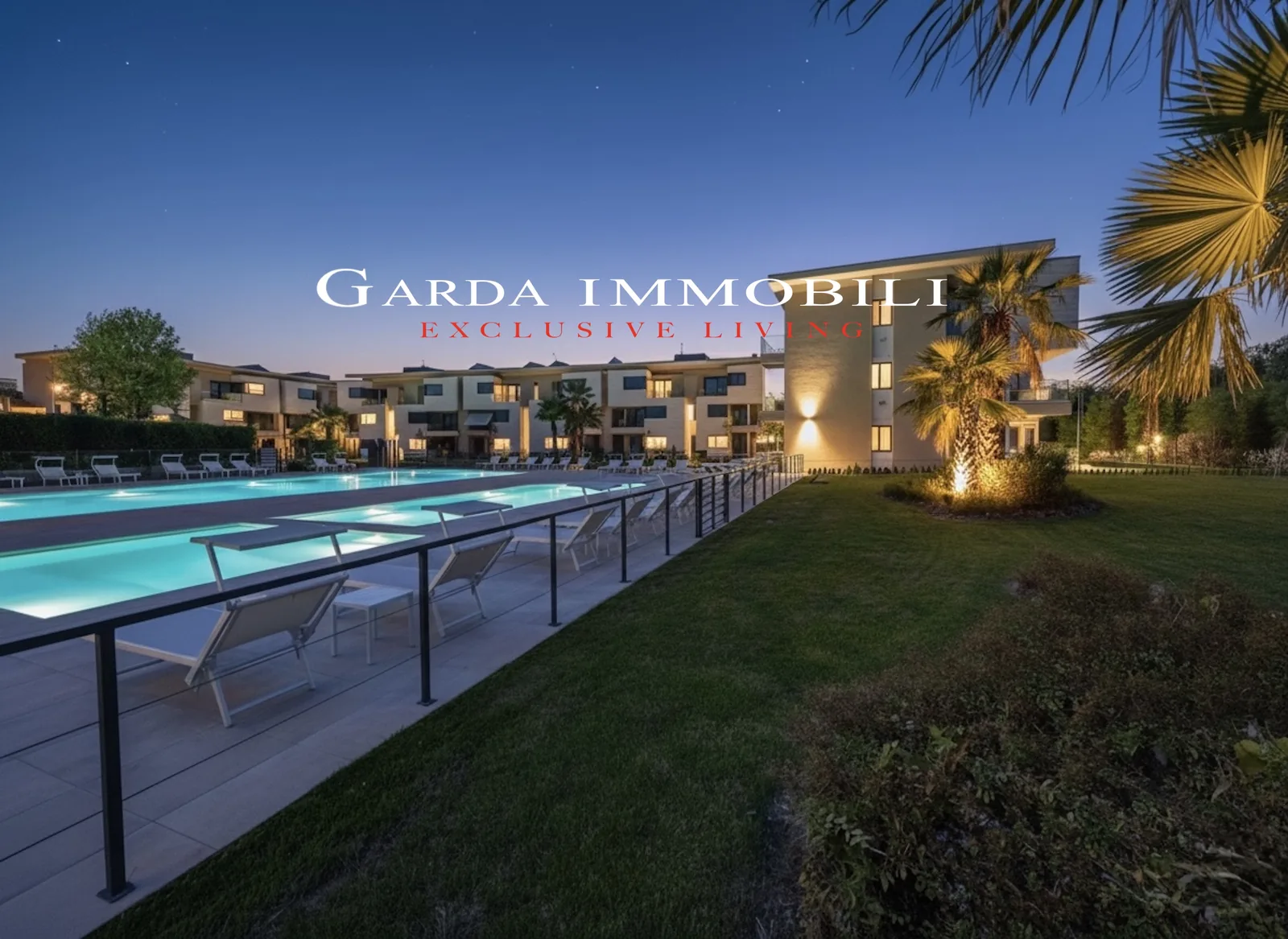 Residence Katya 2 — Pool at sunset