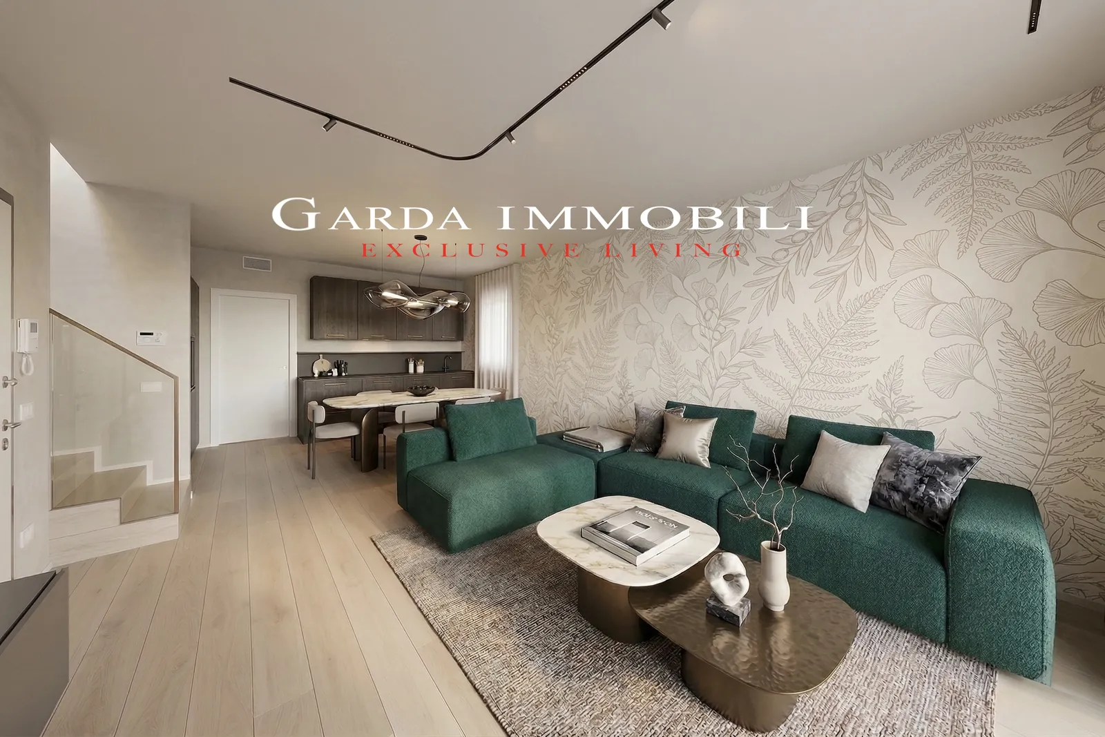 Sirmione Luxury Village — Soggiorno open space con divano