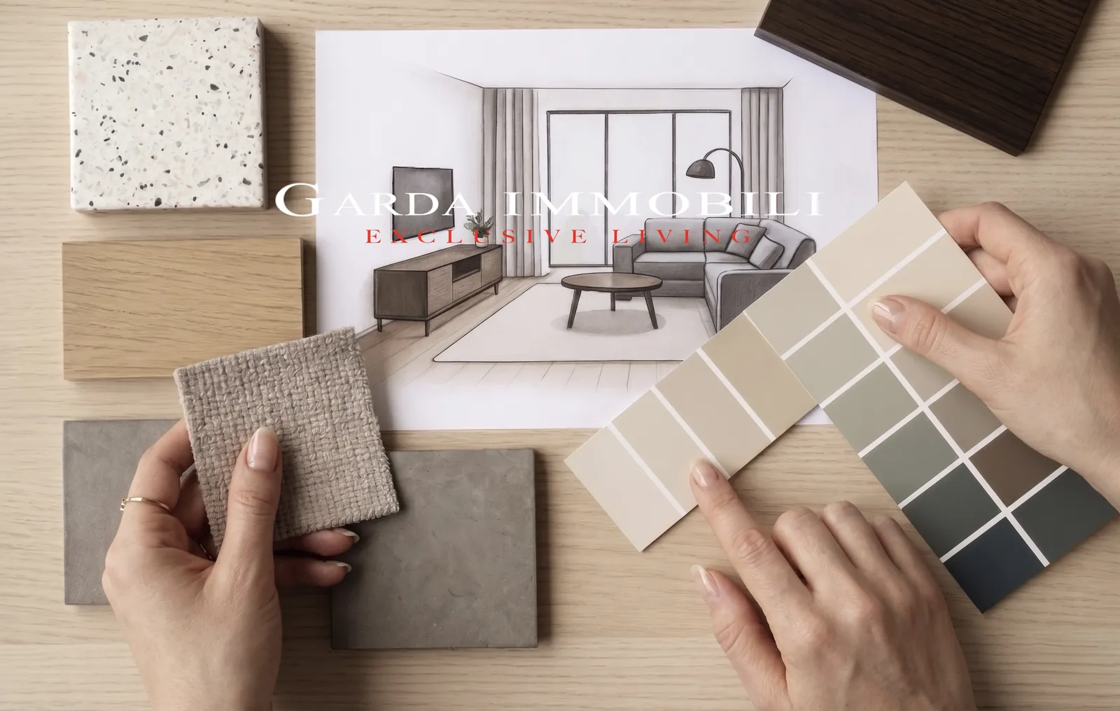 Sirmione Luxury Village — Selezione di finiture e materiali personalizzabili